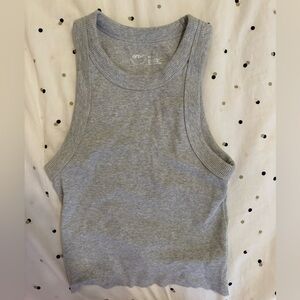 Aerie Free Spirit Grey Ribbed Tank Top XS